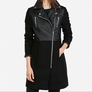 ‼️LAST DAY TO BUY‼️ Express Long Moto Jacket Coat